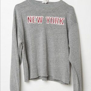 New York cut off sweatshirt